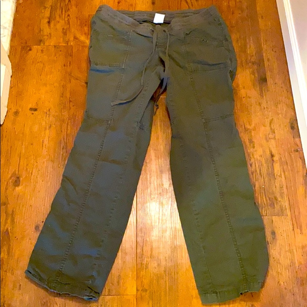 Olive Green Maternity Pants